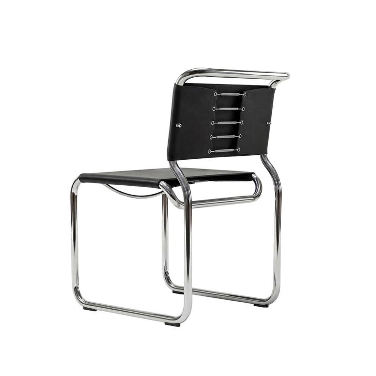 Chaise CH66 Cuir Noir KARAKTER X CASSINA
