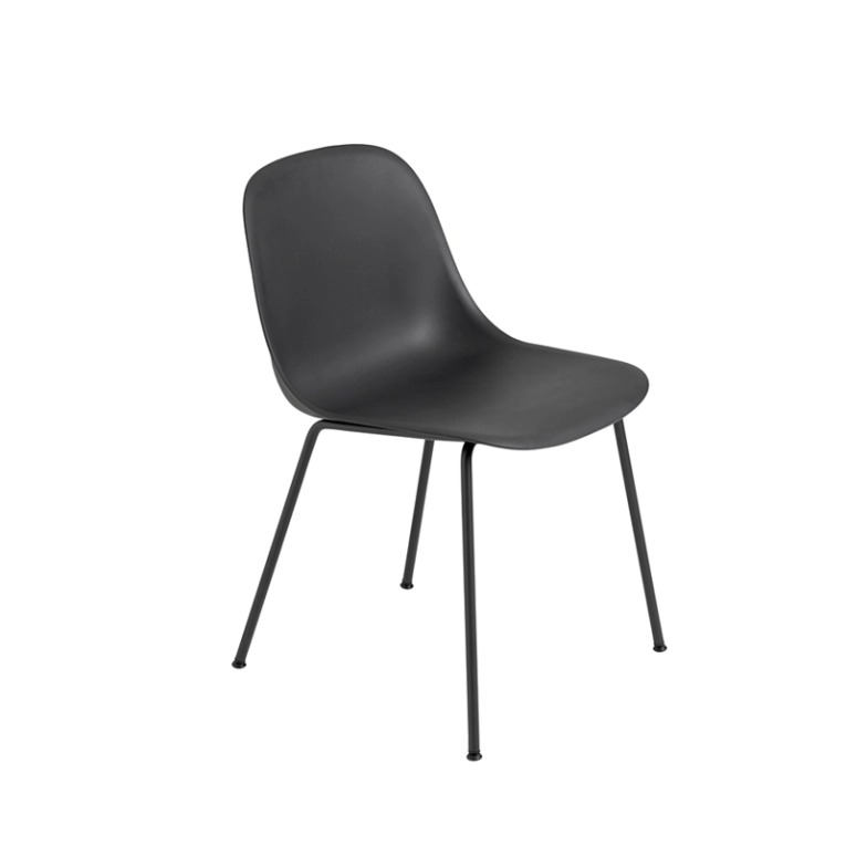 Chaise FIBER CHAIR 4 pieds acier Noir MUUTO