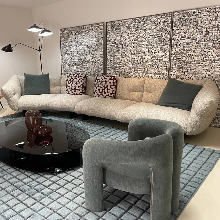 Canapé MONCLOUD Lookbold Corda Melange CASSINA
