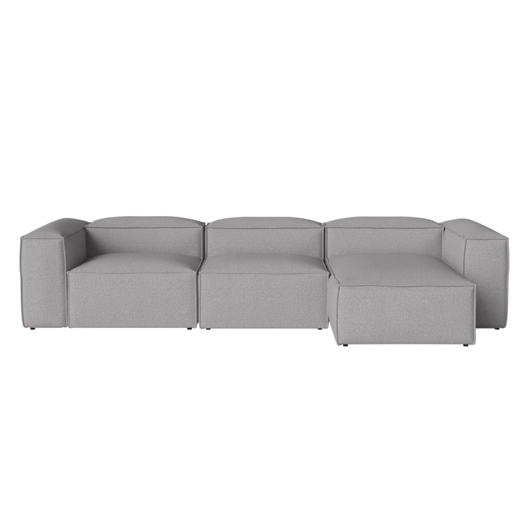 Canapé COSIMA Chaise Longue Droite 340x100 Monza Light Grey BOLIA