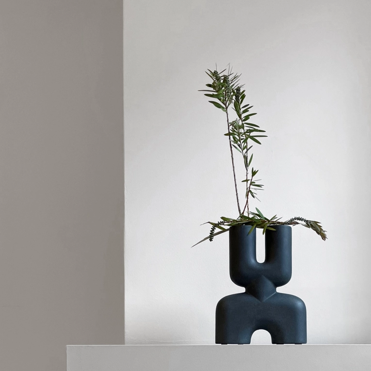 Vase COBRA DOUBLE mini Black 101 COPENHAGEN