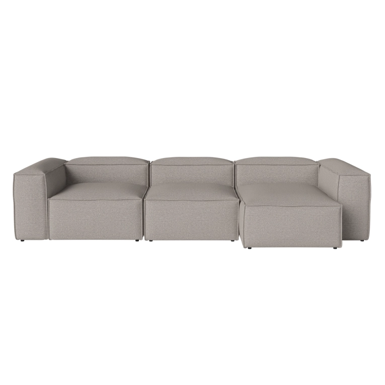 Canapé COSIMA Chaise Longue Droite 340x120 Monza Grey-White BOLIA