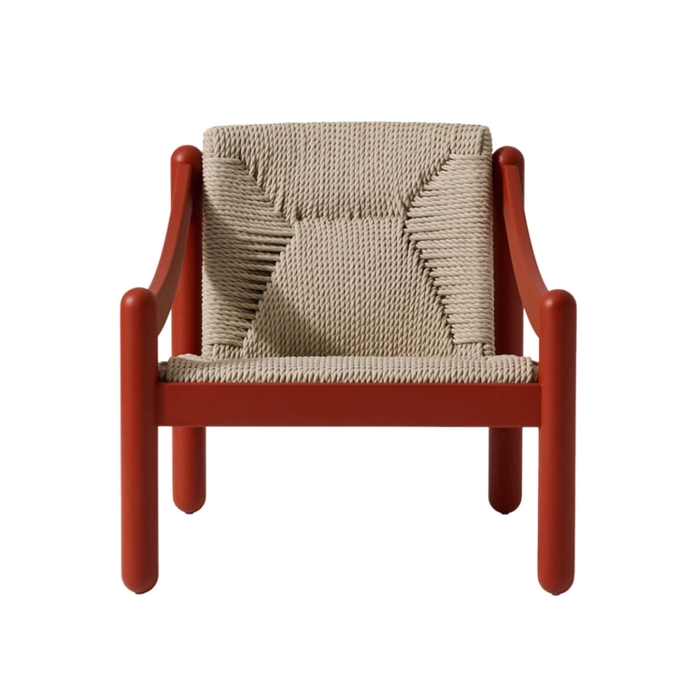 Fauteuil extérieur NOVETRENTA Corde Rouge Chine CASSINA