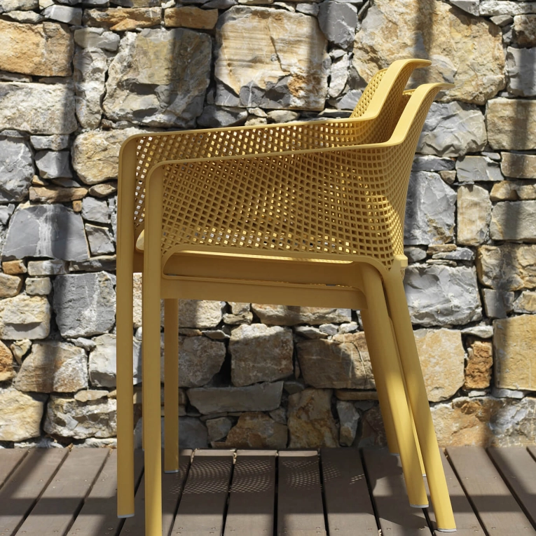 Chaise extérieure NET Moutarde NARDI