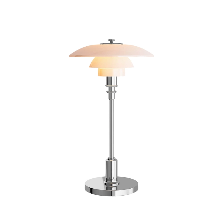 Portable Lamp PH 2/1 PORTABLE  High lustre chrome LOUIS POULSEN
