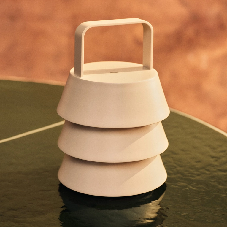Table Lamp LUVER Beige FERM LIVING
