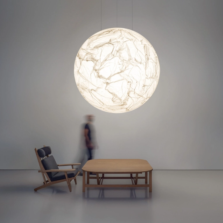 Pendant Light MOON 200 White DAVIDE GROPPI