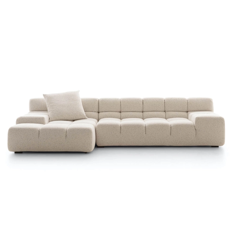 TUFTY-TIME angle gauche Sambuco Bouclé blanc  B&B ITALIA