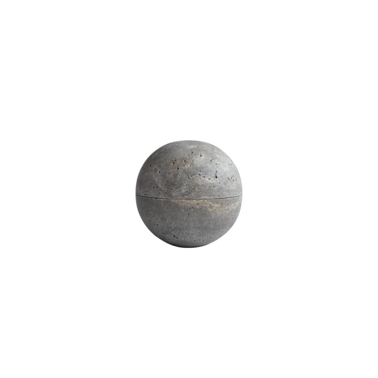 Coffee & Tea ENKEI JAR medio Silver travertine 101 COPENHAGEN