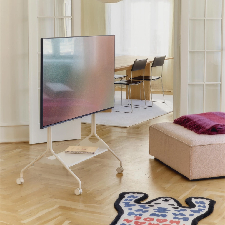 TV Stand Shelf for TV Stand MOON TRAY Red PEDESTAL