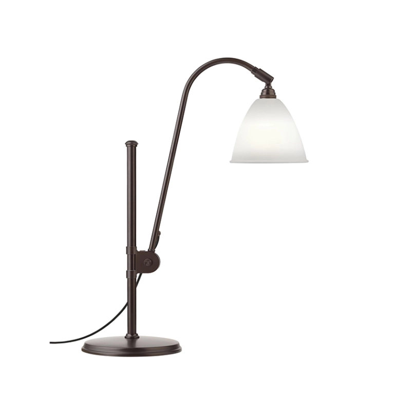 Lampe à poser BESTLITE BL1 Laiton noir/ porcelaine GUBI