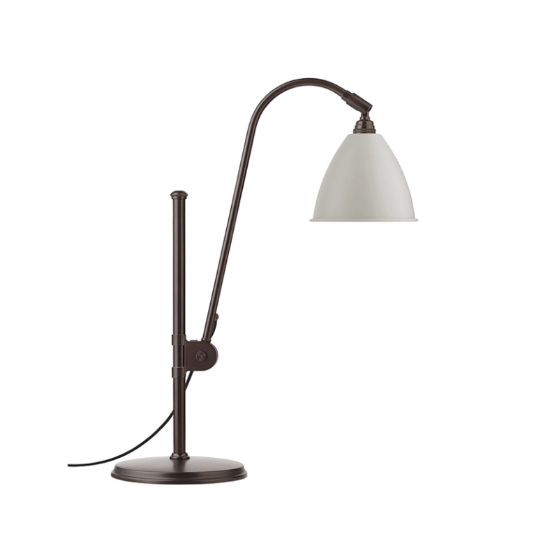 Lampe à poser BESTLITE BL1 Laiton noir/ blanc GUBI