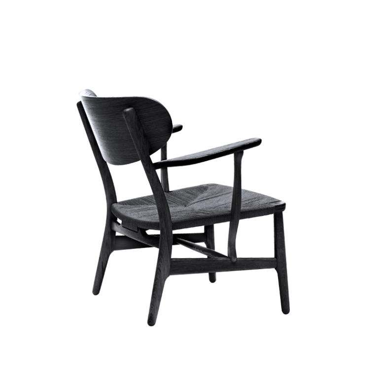 Fauteuil CH22 Chêne noir/ corde noire CARL HANSEN