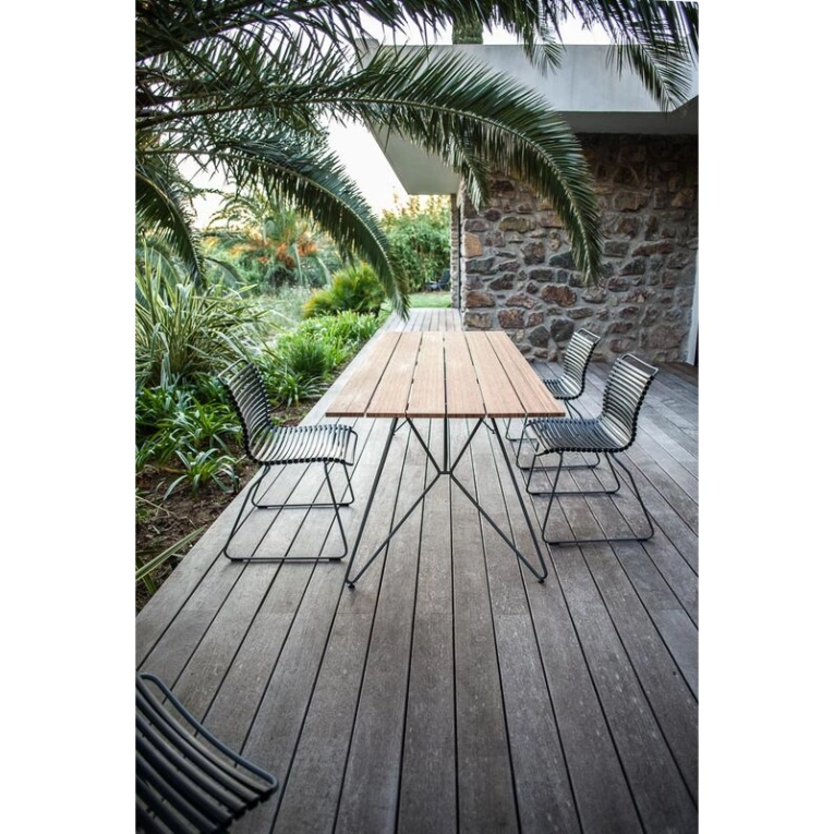 Table extérieur Table SKETCH 160x89 Bambou/ gris HOUE