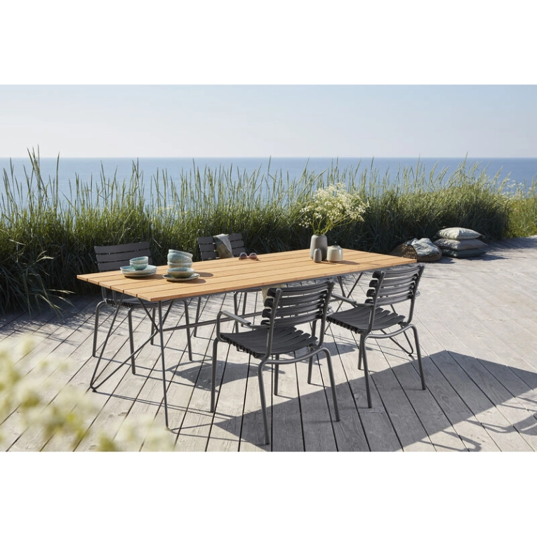 Table extérieur Table SKETCH 220x89 Bambou/ gris HOUE
