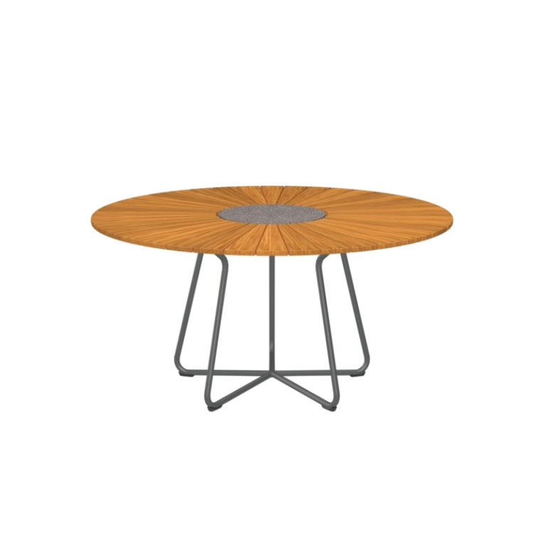 Table extérieur Table CIRCLE Ø 150 Bambou/ gris HOUE