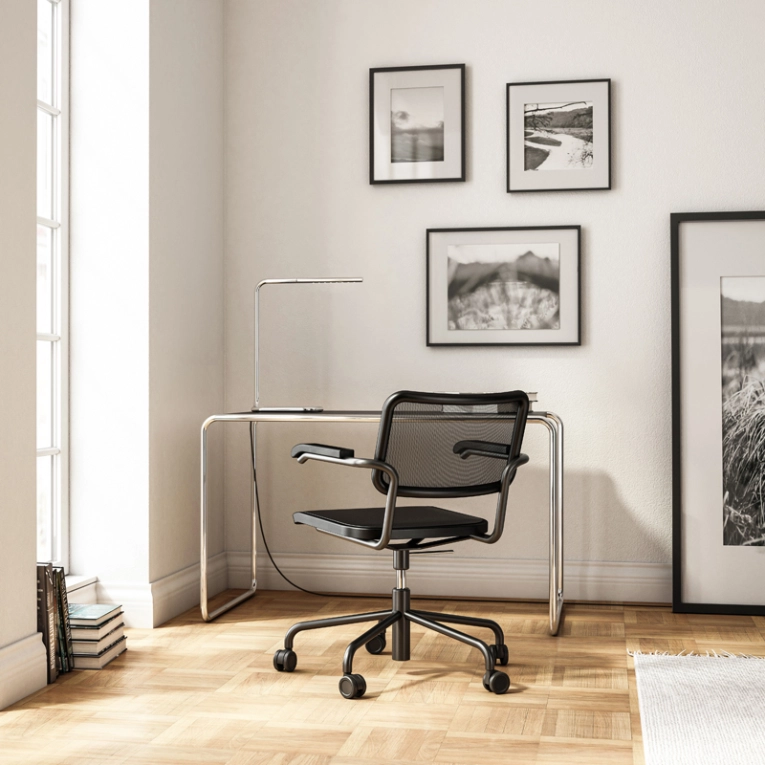 Fauteuil de bureau S 64 ATELIER SPVNDR Noir/ Step 60999 THONET