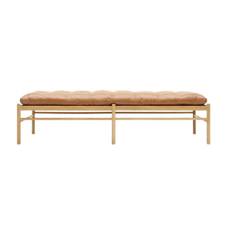 Canapé DAYBED OW150 Chêne huilé/ cuir Sif 95 CARL HANSEN