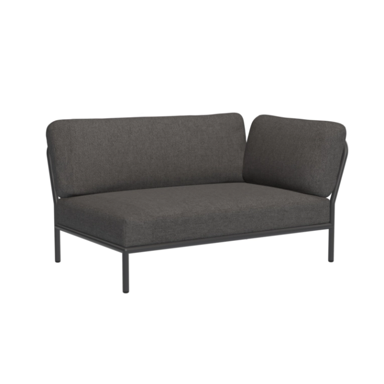 Canapé extérieur Module d'angle LEVEL Basic gris foncé HOUE