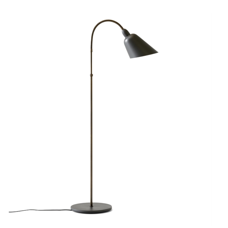 Lampadaire BELLEVUE AJ7 Edition anniversaire Gris stone/ laiton bruni AND TRADITION