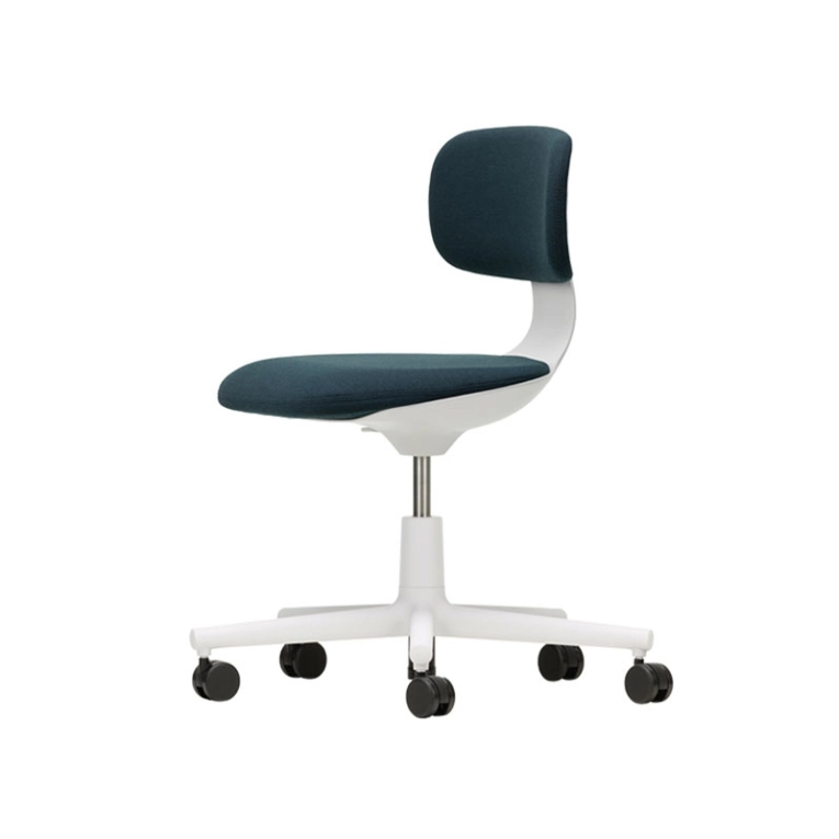Fauteuil de bureau ROOKIE Pétrole/noir 43 / gris clair VITRA