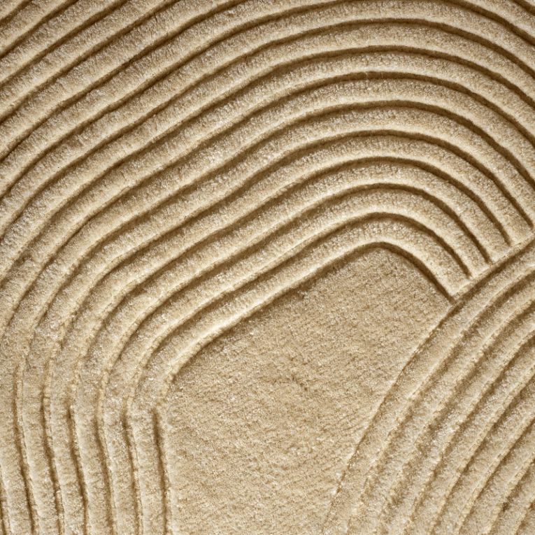 Tapis Tapis ZEN SHAPED 140x145 Beige BOLIA