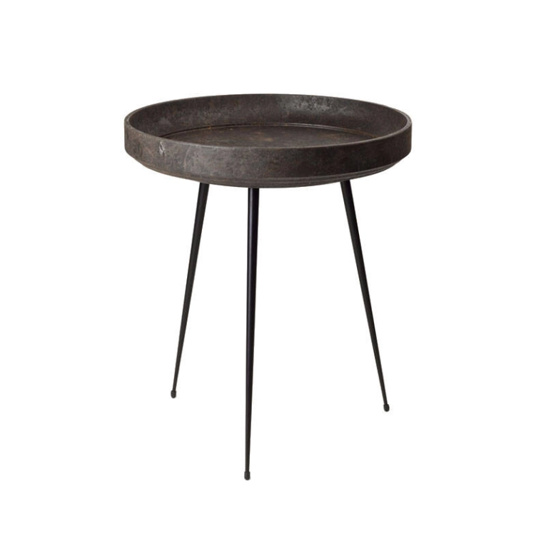 Table d'appoint guéridon BOWL WASTE Coffee waste black MATER