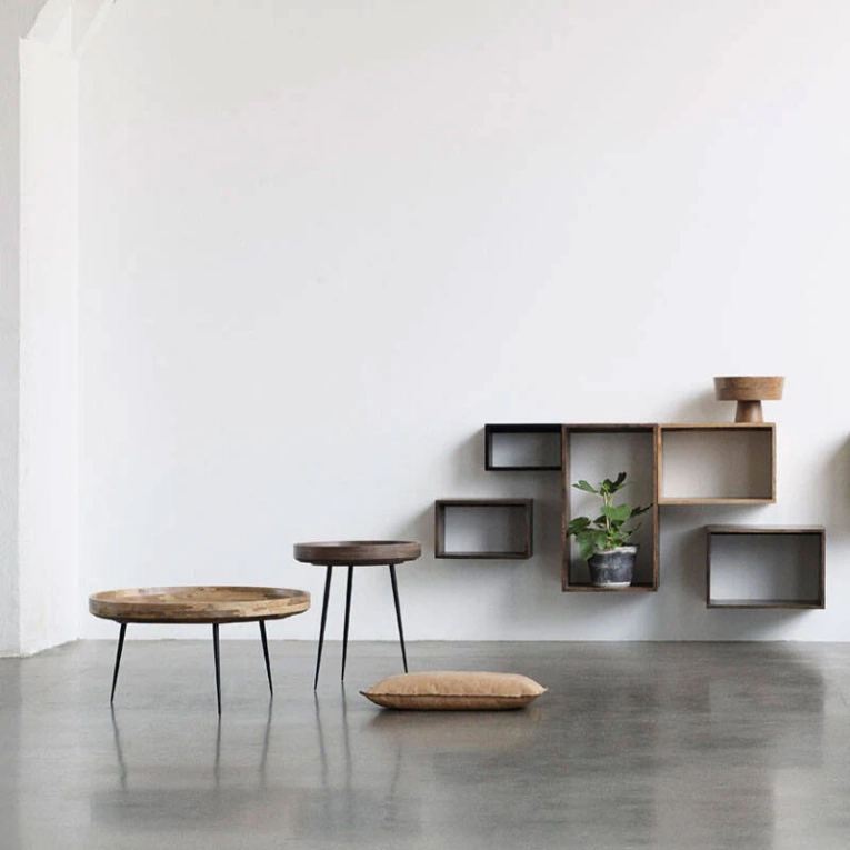 Table d'appoint guéridon BOWL Small Naturel MATER