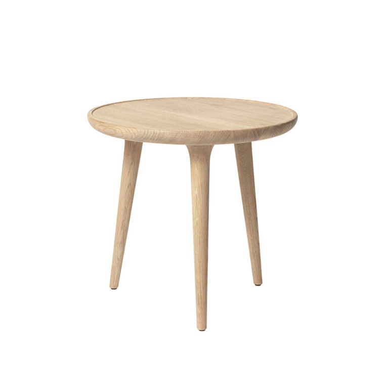 Table d'appoint guéridon ACCENT Small Chêne laqué mat MATER