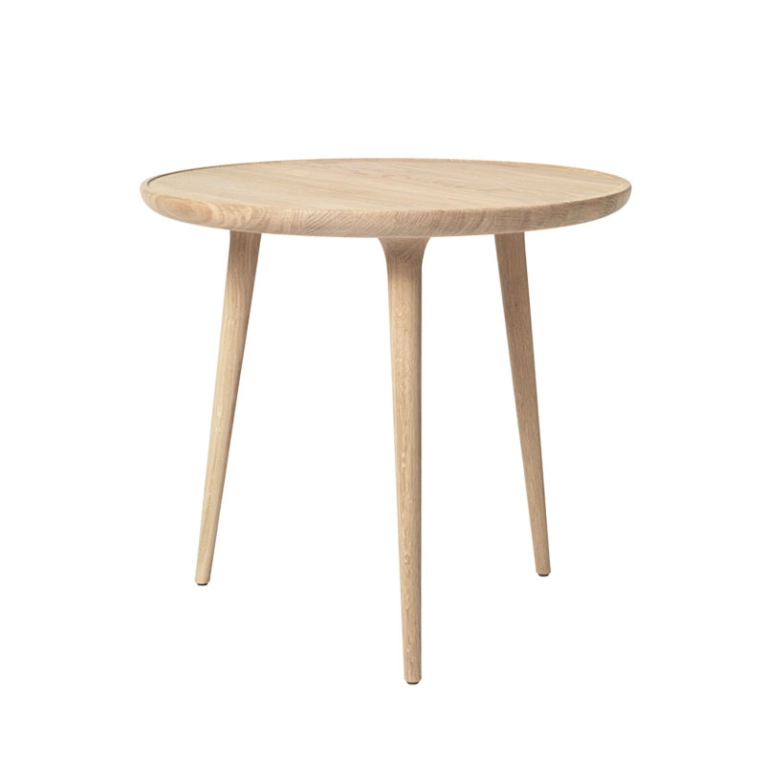 Table d'appoint guéridon ACCENT Large Chêne laqué mat MATER