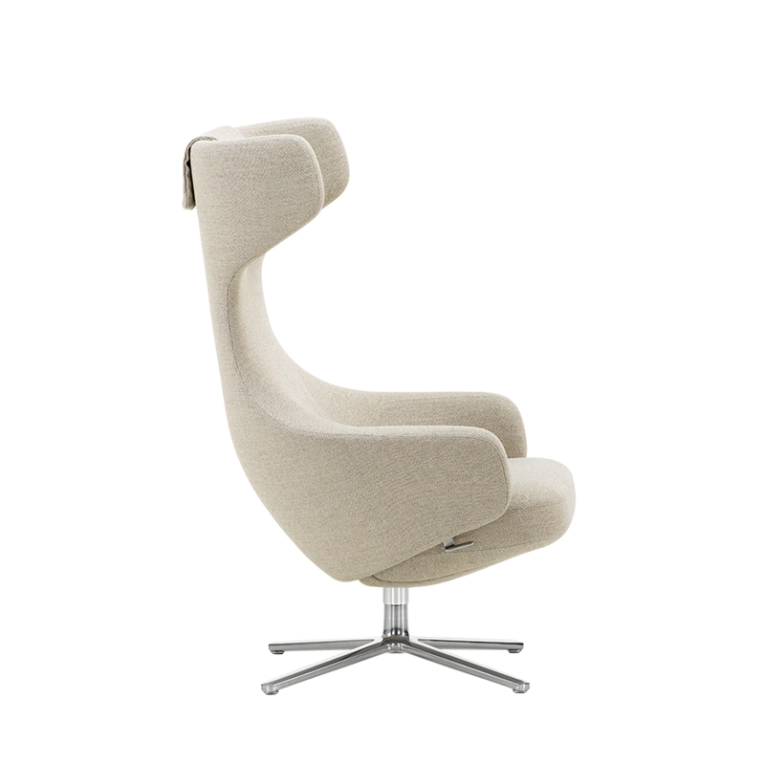 Fauteuil GRAND REPOS Dumet beige/ gris VITRA