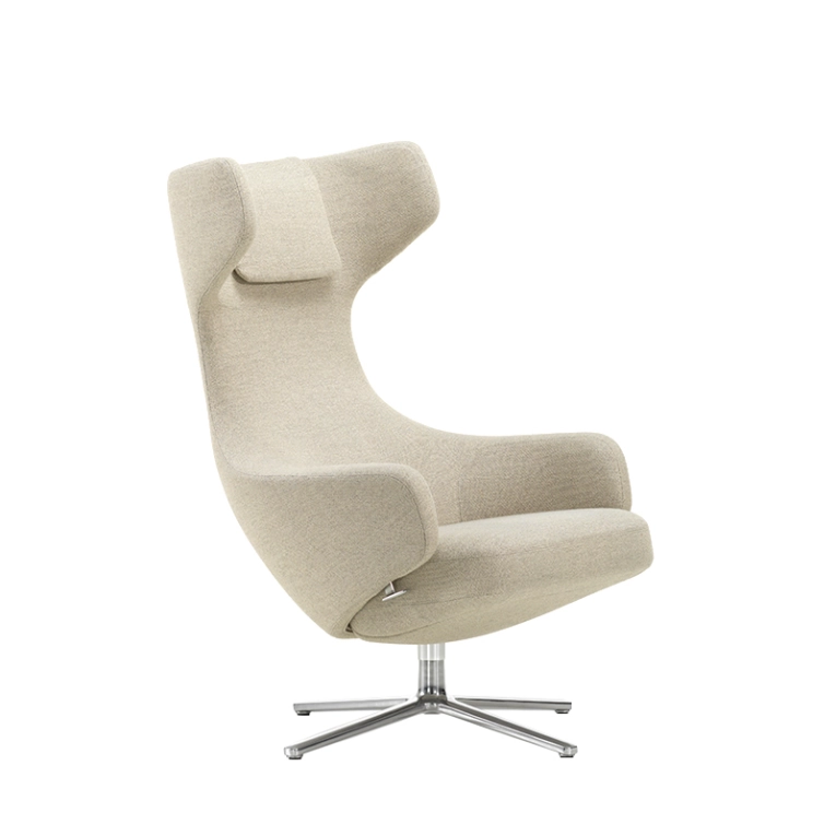 Fauteuil GRAND REPOS Dumet beige/ gris VITRA