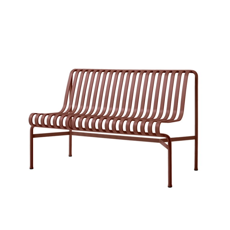 Banc PALISSADE sans accoudoirs Rouge fer HAY