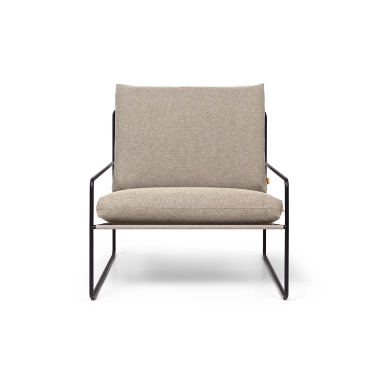 Fauteuil DESERT DOLCE Noir/ sable foncé FERM LIVING