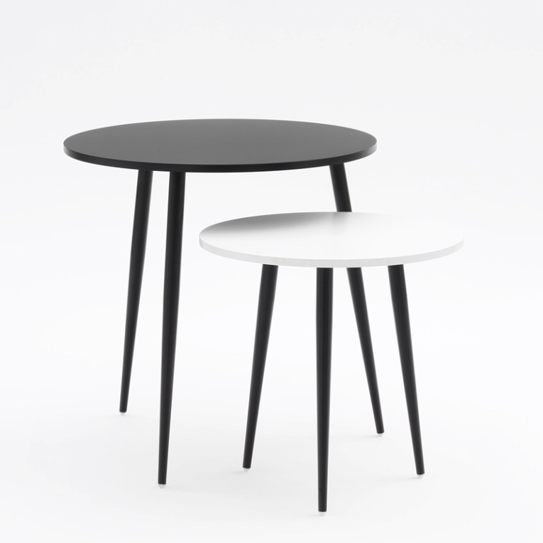 Table d'appoint guéridon SOHO Ø 50 Noir COEDITION