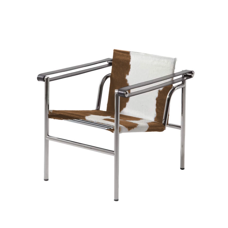Fauteuil 1 Fauteuil Dossier Basculant Blanc/Noir/Brun CASSINA