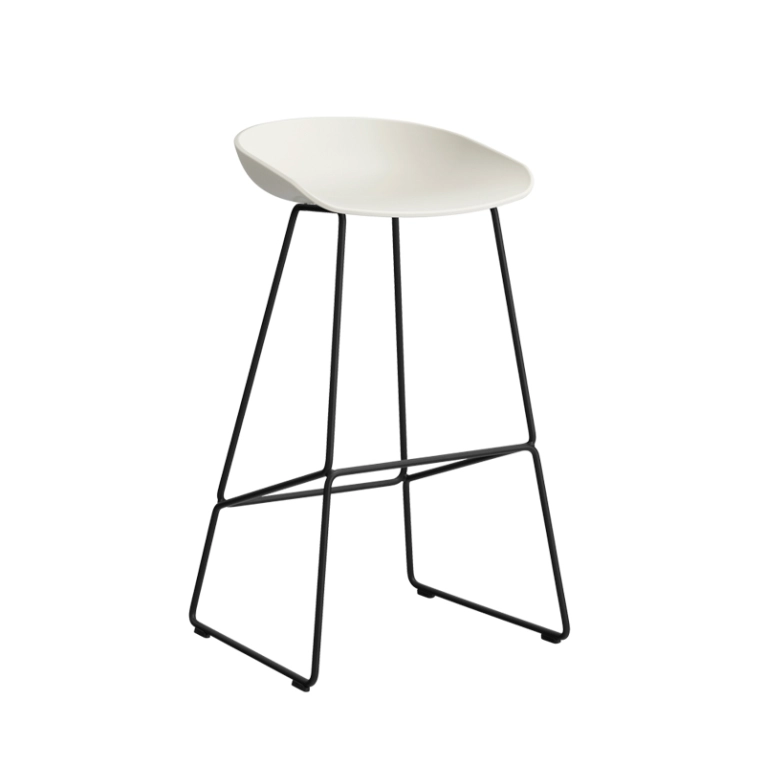 Tabouret haut ABOUT A STOOL AAS 38 H75 Melange cream HAY