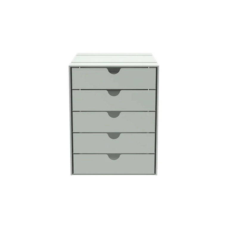 Petit rangement Boite USM INOS 5 tiroirs Gris clair USM HALLER