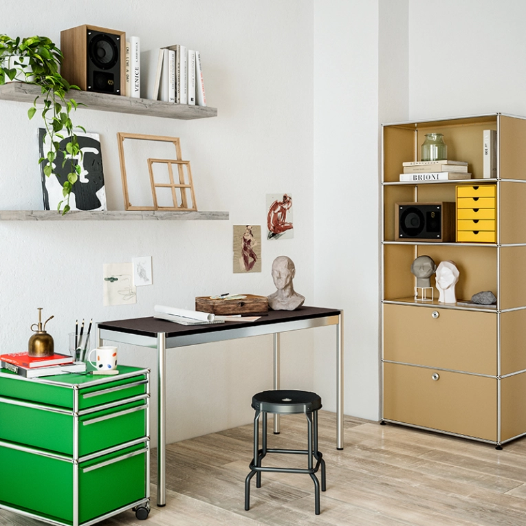 Petit rangement Boite USM INOS 5 tiroirs Beige USM USM HALLER