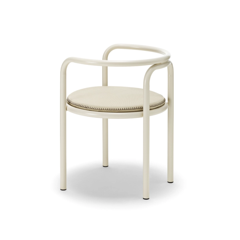 Chaise extérieur Chaise LOCUS SOLUS 1964 Beige RAL 1013 JACQUEMUS & EXTETA