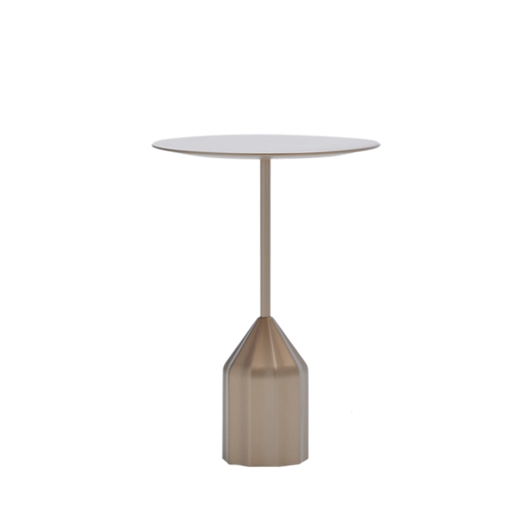 Table d'appoint guéridon BURIN MINI Bronze VICCARBE