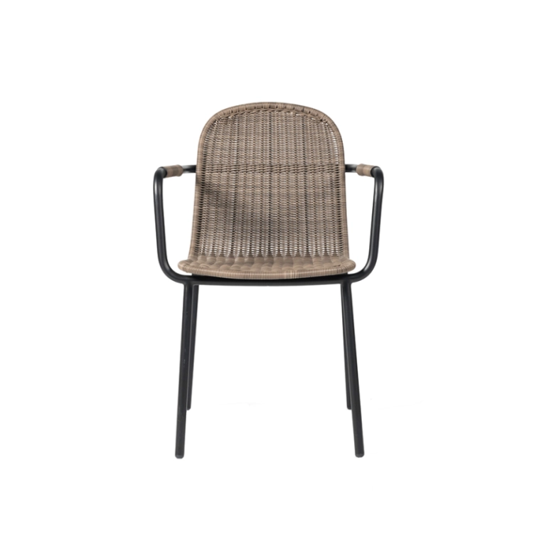 Chaise extérieur Chaise WICKED Noir/Taupe VINCENT SHEPPARD