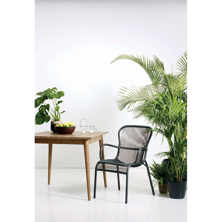 Chaise extérieur Petit fauteuil LOOP Noir VINCENT SHEPPARD