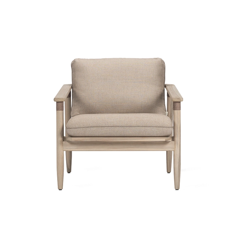 Fauteuil extérieur Fauteuil DAVID Savane Coconut  S2222 VINCENT SHEPPARD