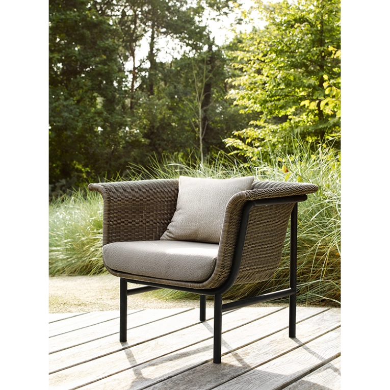 Fauteuil extérieur Fauteuil WICKED Noir/Taupe VINCENT SHEPPARD
