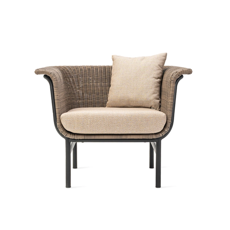 Fauteuil extérieur Fauteuil WICKED Noir/Taupe VINCENT SHEPPARD