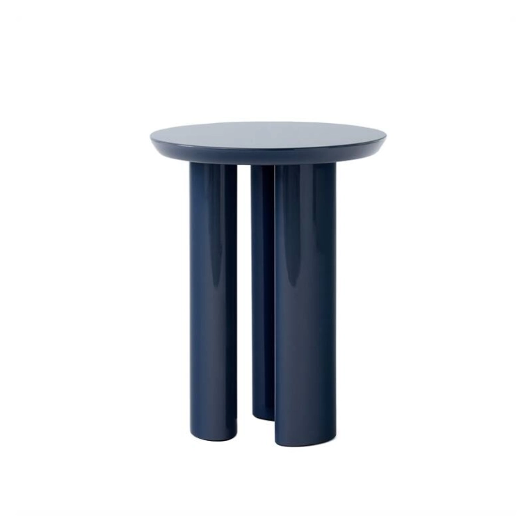 Table d'appoint guéridon TUNG JA3 Bleu acier AND TRADITION