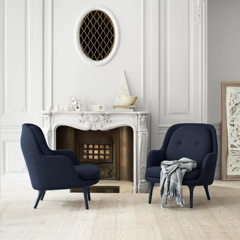 Fauteuil FRI Bleu foncé 1155 FRITZ HANSEN
