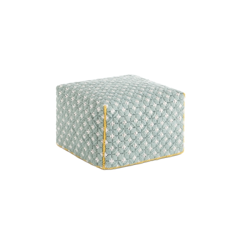 Pouf SILAÏ 61x61 Céladon GAN