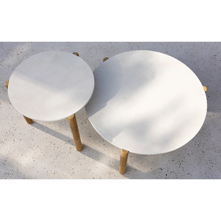 Table basse extérieur Table basse ODA ronde Portland VINCENT SHEPPARD